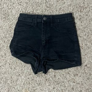 Target black denim jean shorts